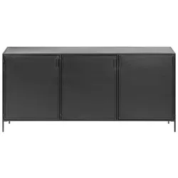 Schwarzes Sideboard aus Metall Industrie Stil
