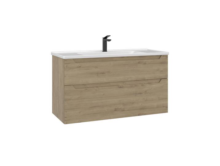 Meuble Vasque Messina 100 v2 - 100 x 45 x 55 cm - Oak