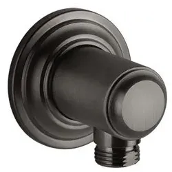 Gessi Venti20 Wandanschlussbogen ohne Brausehalter, 1/2 Anschluss, Wandmontage, 65169707, Farbe: PVD
