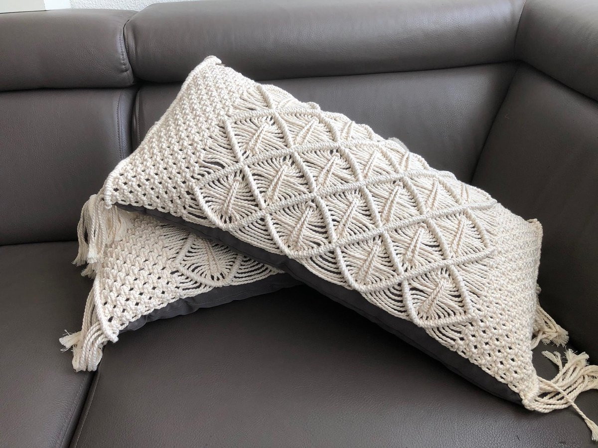 Decoratief Macrame Sierkussen