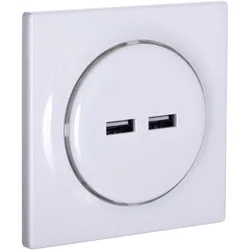 Fibaro, Steckdose, Walli N socket-outlet 2x USB White