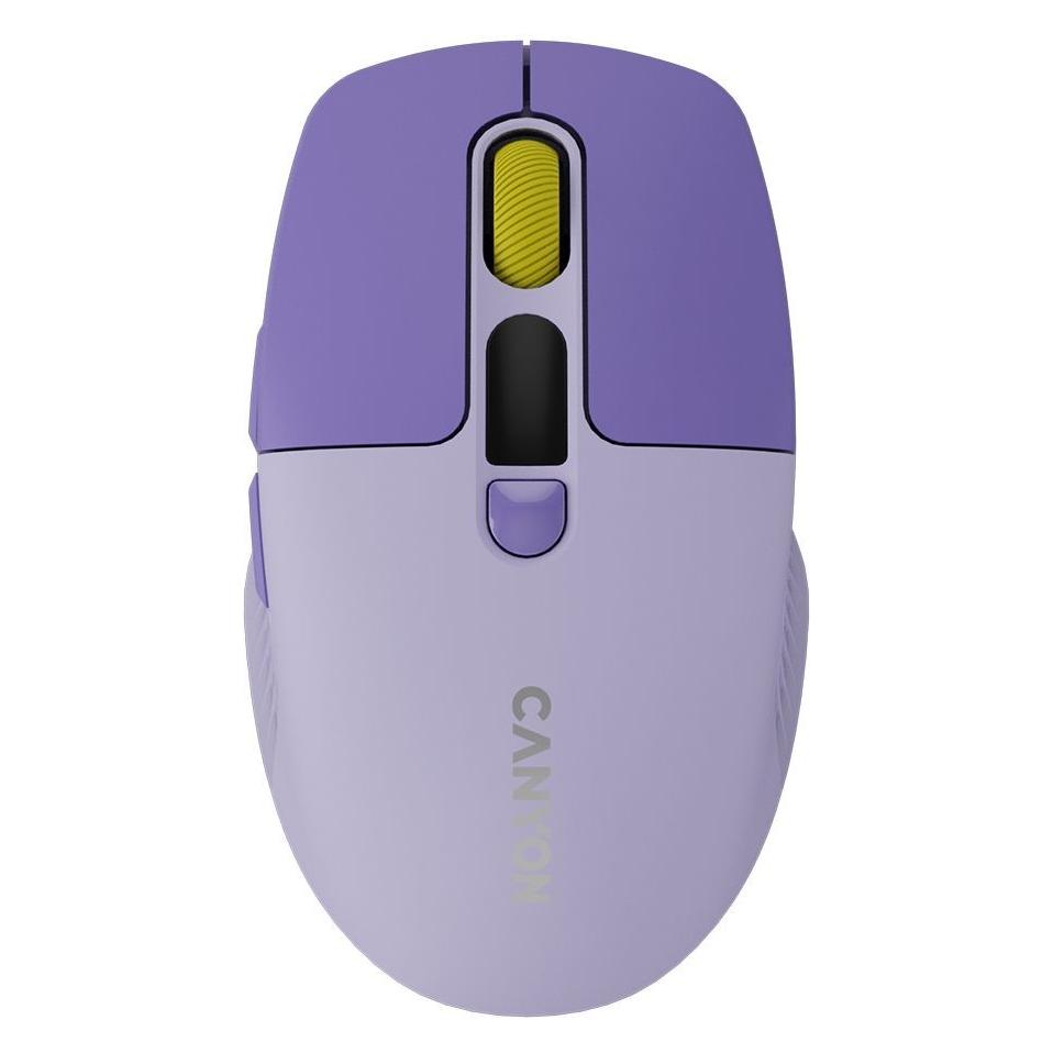 Canyon Computer mouse mouse MW-26 LCD Silent Dual Mode Wireless Violet (Kabellos) (CNS-CMSW26V)