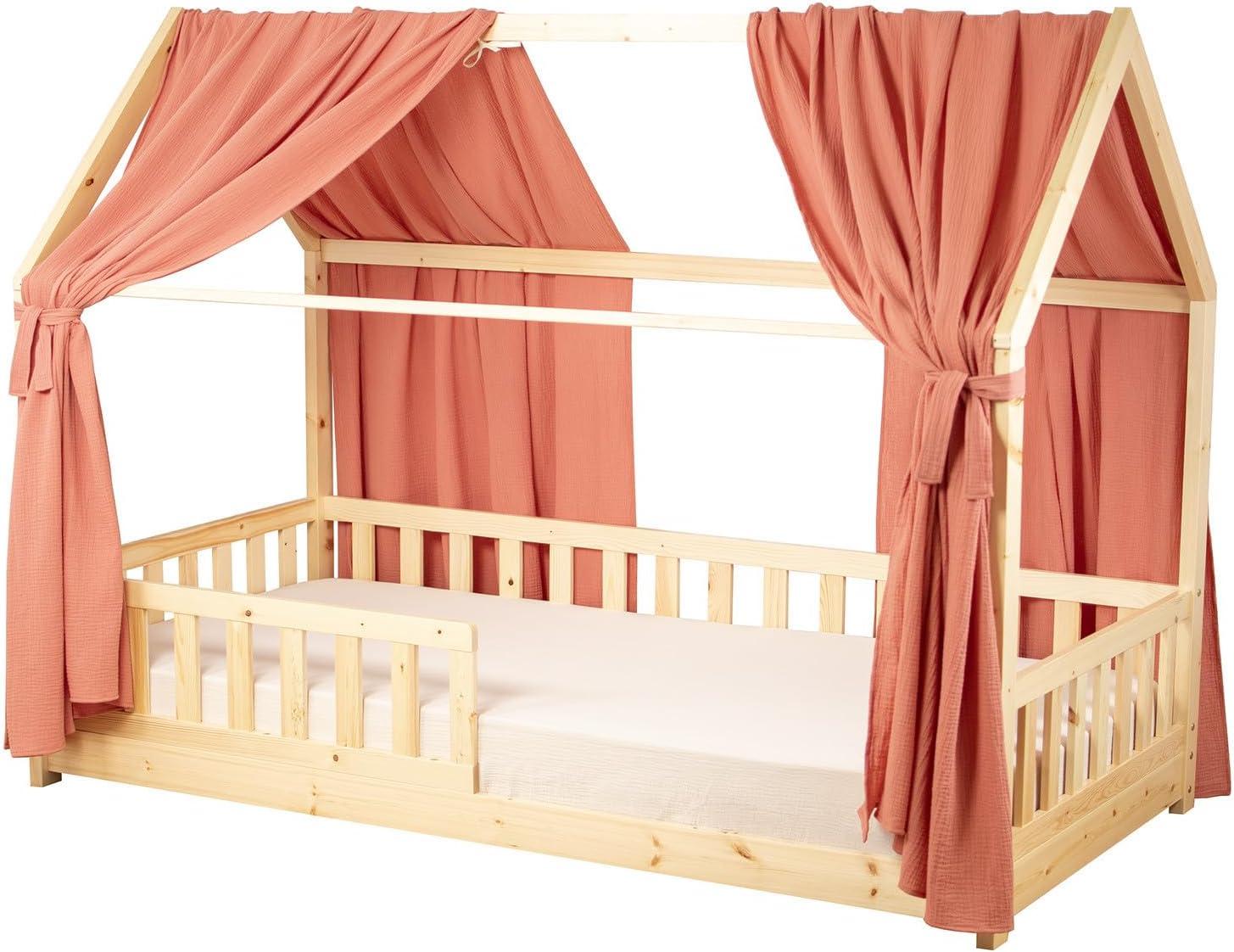 Doppelset Himmel für Hütte aus Baumwollgaze