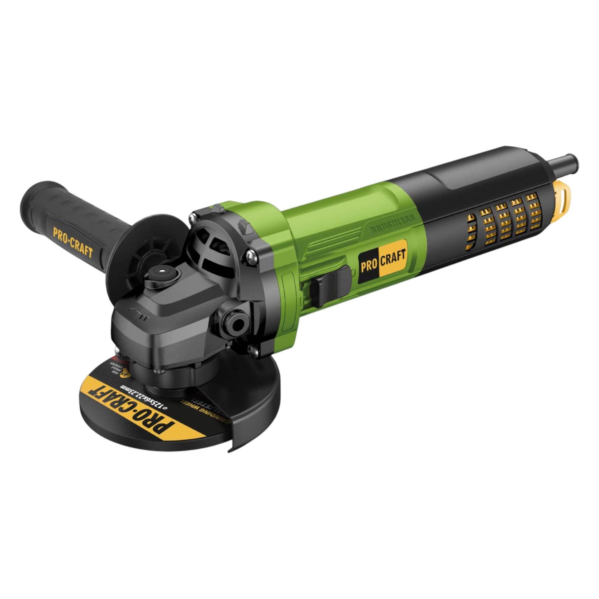 Procraft PW2450 Winkelschleifer 1300 Watt 125 mm Brushless (125 mm) (PW2450)