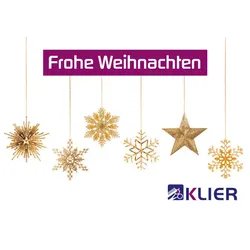 KLIER Gutschein Trägerkarte Weihnachten