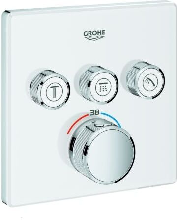 Grohe Grotherm Smartcontrol Brausethermostat 29157LS0, moon white, 3 Absperrventile