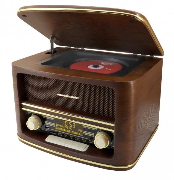 Soundmaster NR961 Bluetooth DAB+, FM Radio Tragbar (Holz)