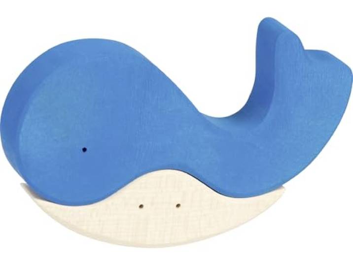 goki 58340 Evolution walvis & rochen, Made in Europe, set van 2, vanaf 2 jaar, blauw