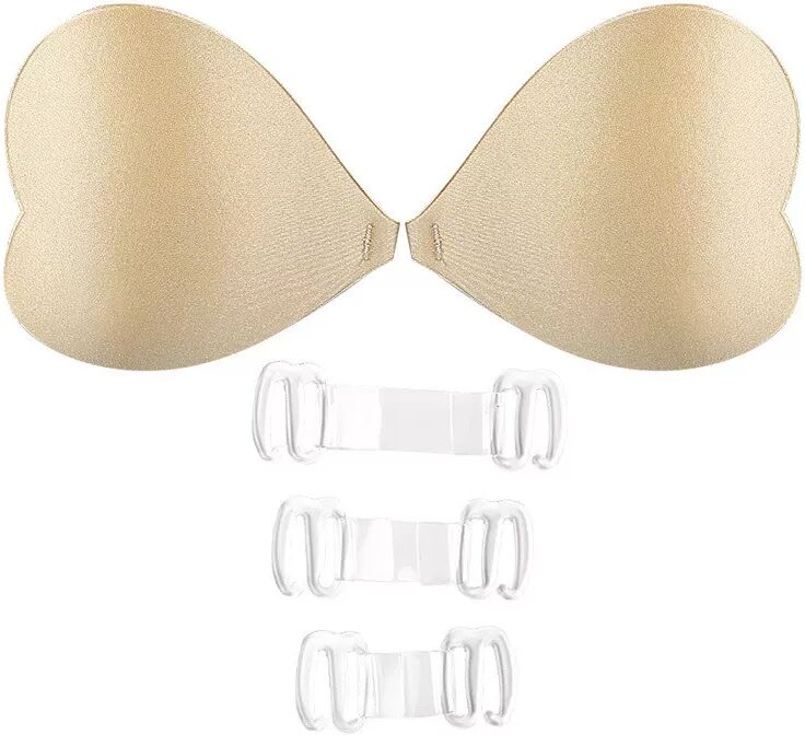 INF Herzförmiger Klebe-BH L Beige