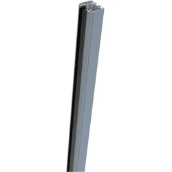 GroJa Klemmschiene für Alu-Sichtschutzpfosten Silbergrau RAL 7001, 181 cm, rechts