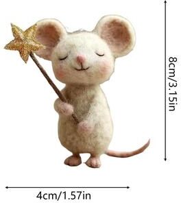 Multisell Products Hub Felt Mice Fashionable Mousee Tabletop Decor For Christmas, Easter, Party Fireplace Mantel, Holiday Home Table c