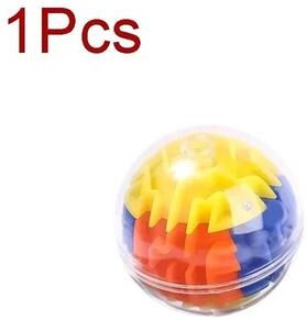 Uplifted Finds 3D Maze Magic Cube Six sided Transparent Speed Puzzle 1 Pc Round