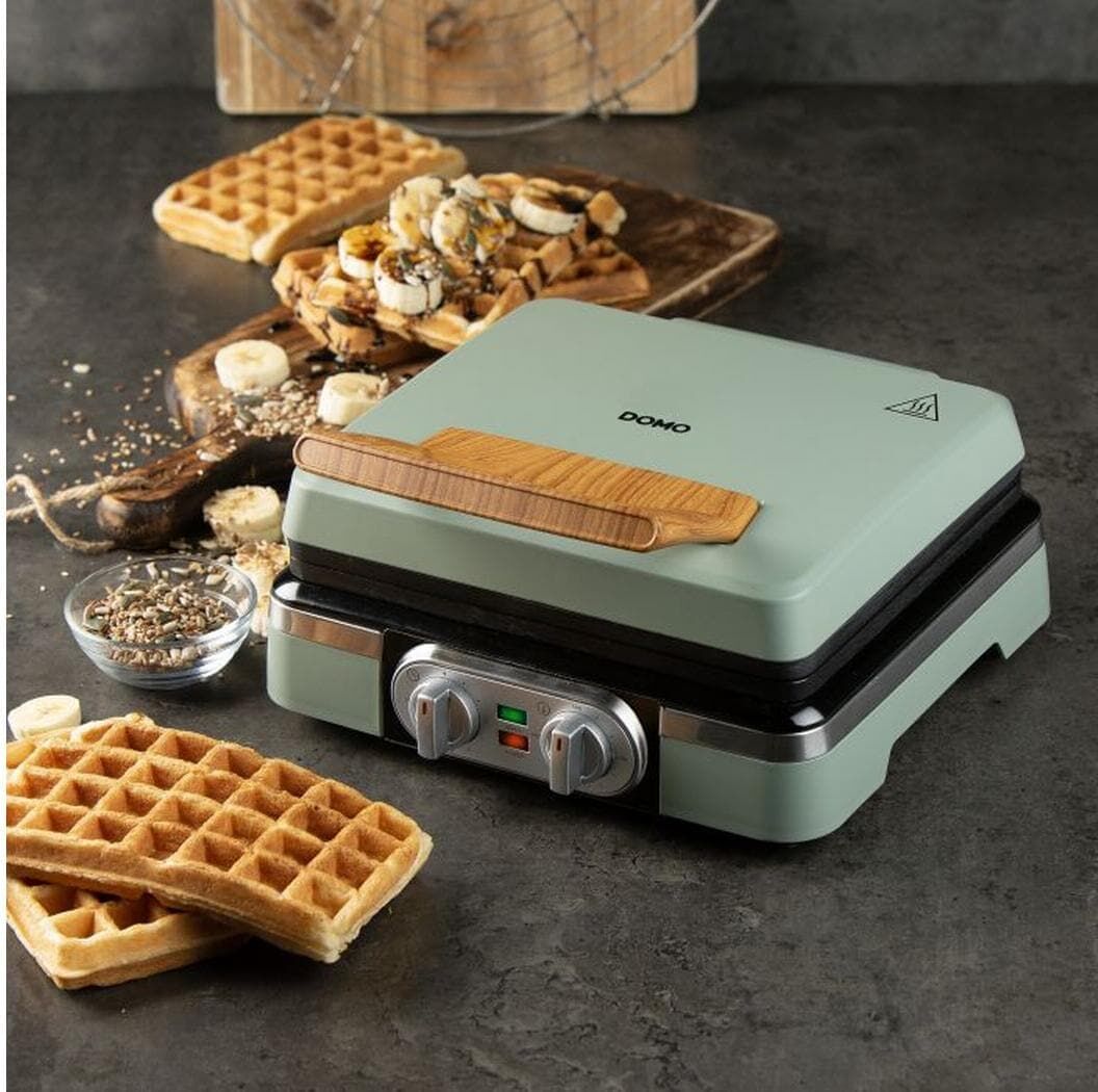DOMO Waffeleisen "DO9279W", grün, Waffeleisen, Waffeleisen grün Einheitsgröße