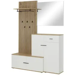 Kompaktgarderobe  Rovereto , weiß , Maße (cm): B: 148 H: 199 T: 38.0