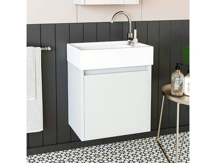 Lave-mains Suspendu Blanc 1 Porte Lua
