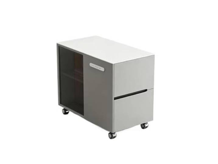 Kaffeebarschrank Sofa-Sideboard mit Rollen. Abnehmbares Sideboard Kleiner Beistelltisch for das Wohnzimmer(Light Gray)
