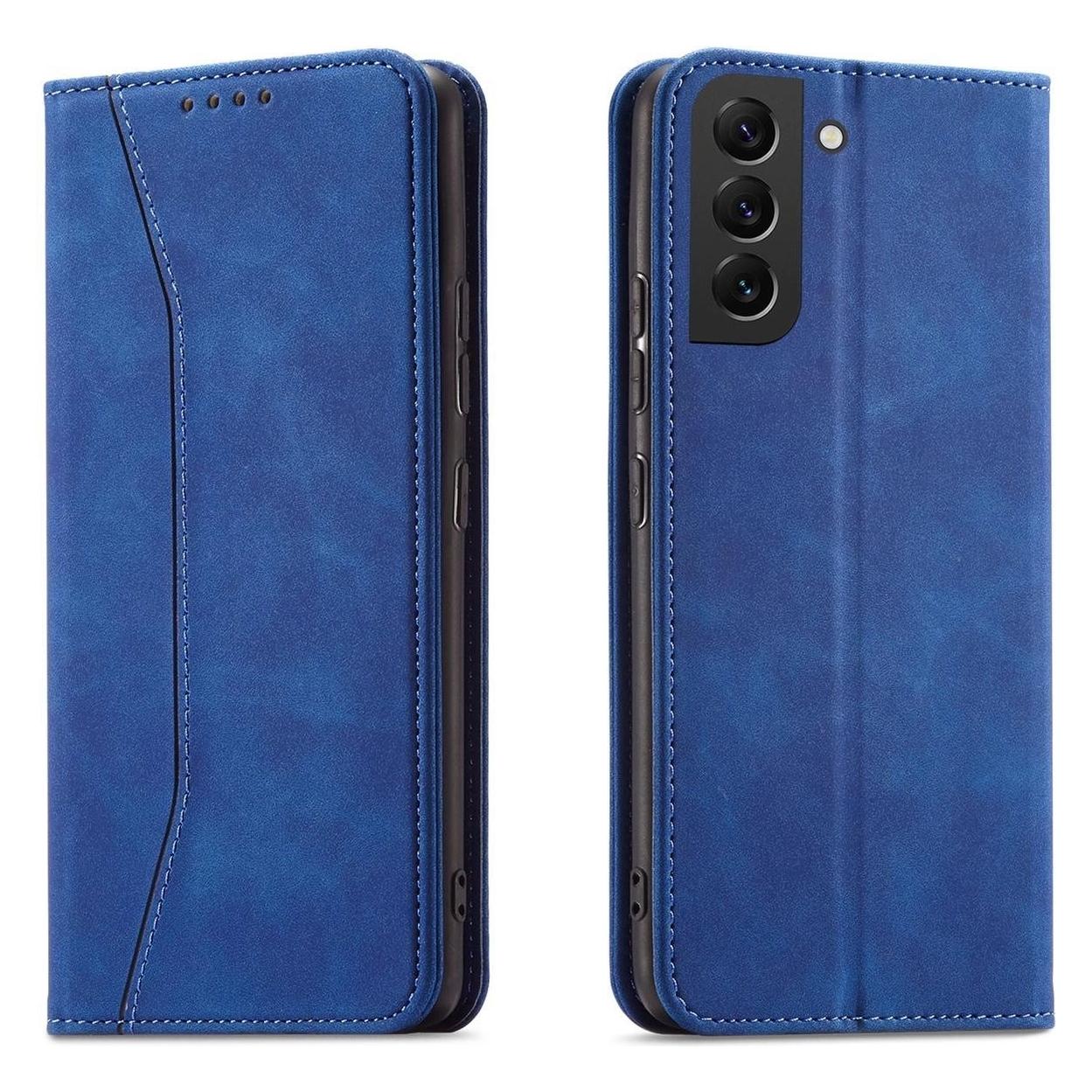 Hurtel Magnet Fancy Case für Samsung Galaxy S23+ Flip Cover Wallet Stand blau (Samsung Galaxy S23+) (1404978613)