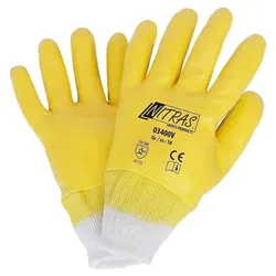 AS Arbeitsschutz Arbeitshandschuhe | 12 Paar Nitras Nitrilhandschuhe | vollbeschichtet | Gr. 8