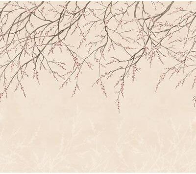 WallPops Scott Living Hanami Pink Self Adhesive Mural - N/A