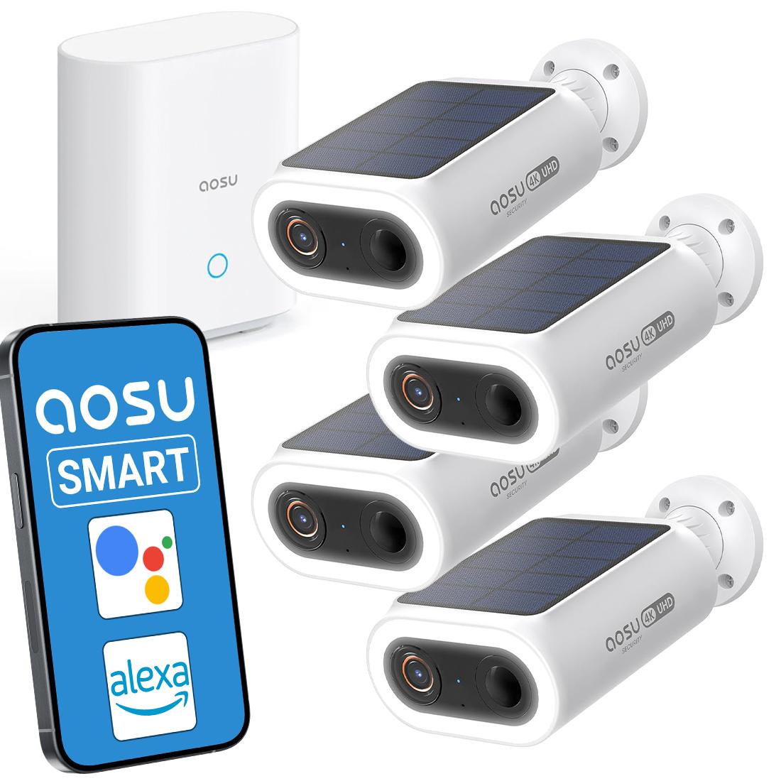 Aosu Smart Security SolarCam P1 SE System 4-Cam Kit