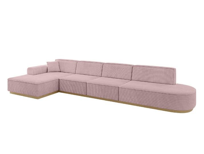 Ecksofa IREA-L3-v2 Rosa - Poso 145