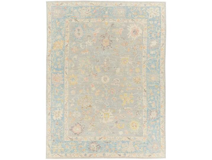 Usak Teppich 271x364 Handgeknüpft Orientteppich Wolle