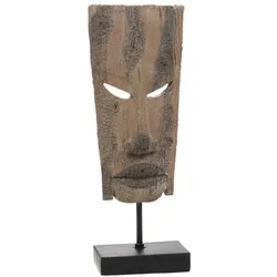 Afrikanische Maske quadratisch - Braun Quadratisch Kunstharz Amadeus 15x9 cm