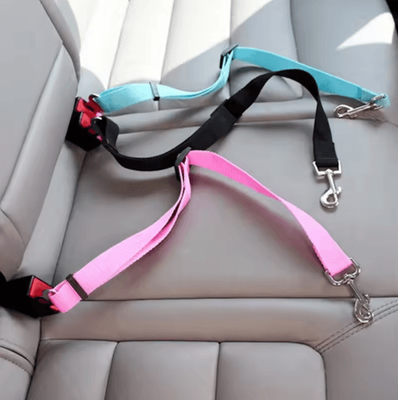 Inspire Picks Adjustable Dog Car Seat Belt Safety Leash For Secure Pet Travel red