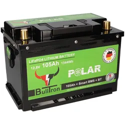 BullTron LiFePO4 12,8V 105Ah Smart BMS Bluetooth Polar