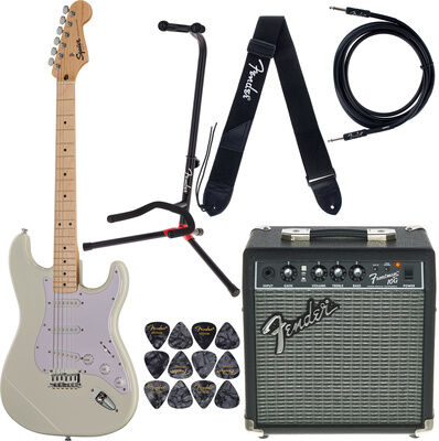 Squier Sonic Strat HT Arctic W Set Arctic White