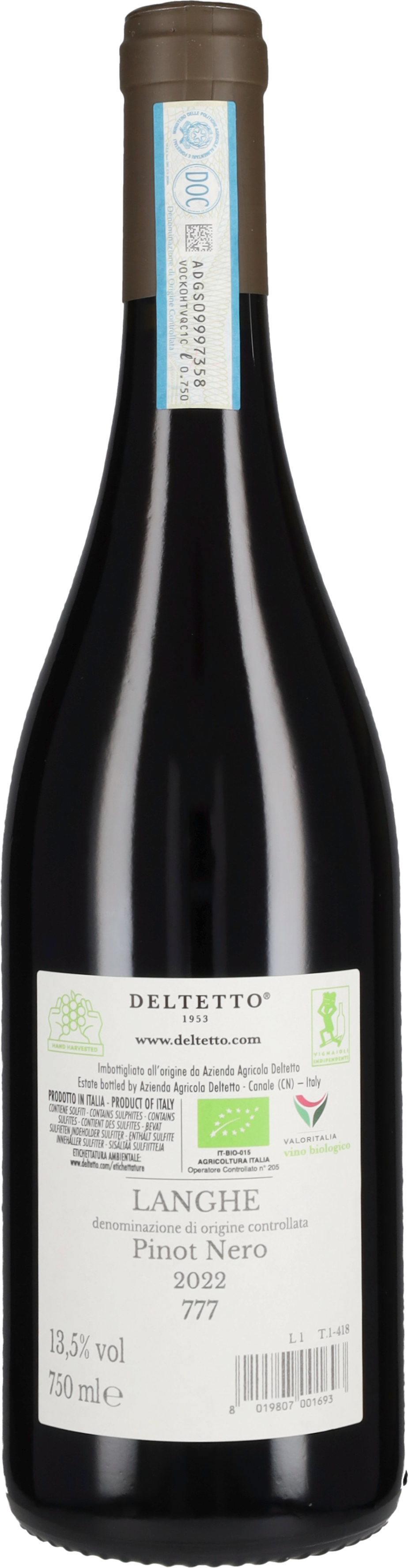 Pinot Nero '777' Langhe Deltetto 2023