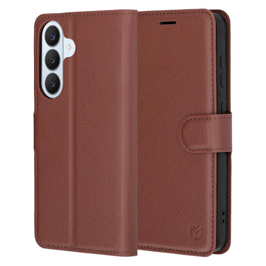 Techsuit - Leather Folio - Samsung Galaxy S26 - Brown (Samsung Galaxy S26) (62883026)