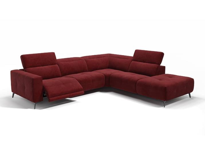 Stoff Ecksofa MARBELLA mit Funktion Eckgarnitur