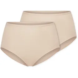 2 Schiesser Maxislips - Damen - Gr. 44 - braun
