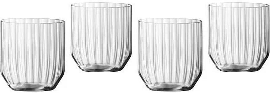 Cocktailglas EULENSPIEGEL "Spiegelau Cocktailglas Linear 445 ml, 4 Stück, Transparent", transparent, B:7cm H:13cm Ø:7cm, Kristallglas, Trinkgefässe, Cocktailglas transparent Ø 7cm x 13cm