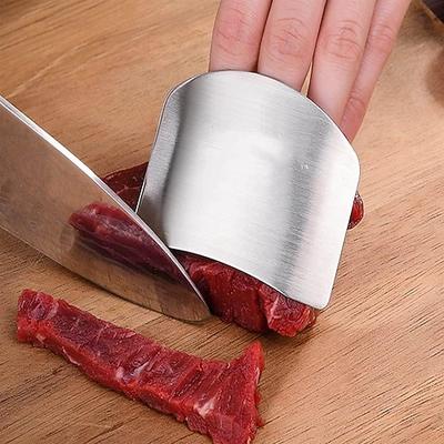 Fingerhandschutz aus Edelstahl zum Schneiden, Fingerschutzschild gegen Schnitte, Sicherheitswerkzeug für die Küche zum Schneiden von Gemüse, Fleisch und Hacken