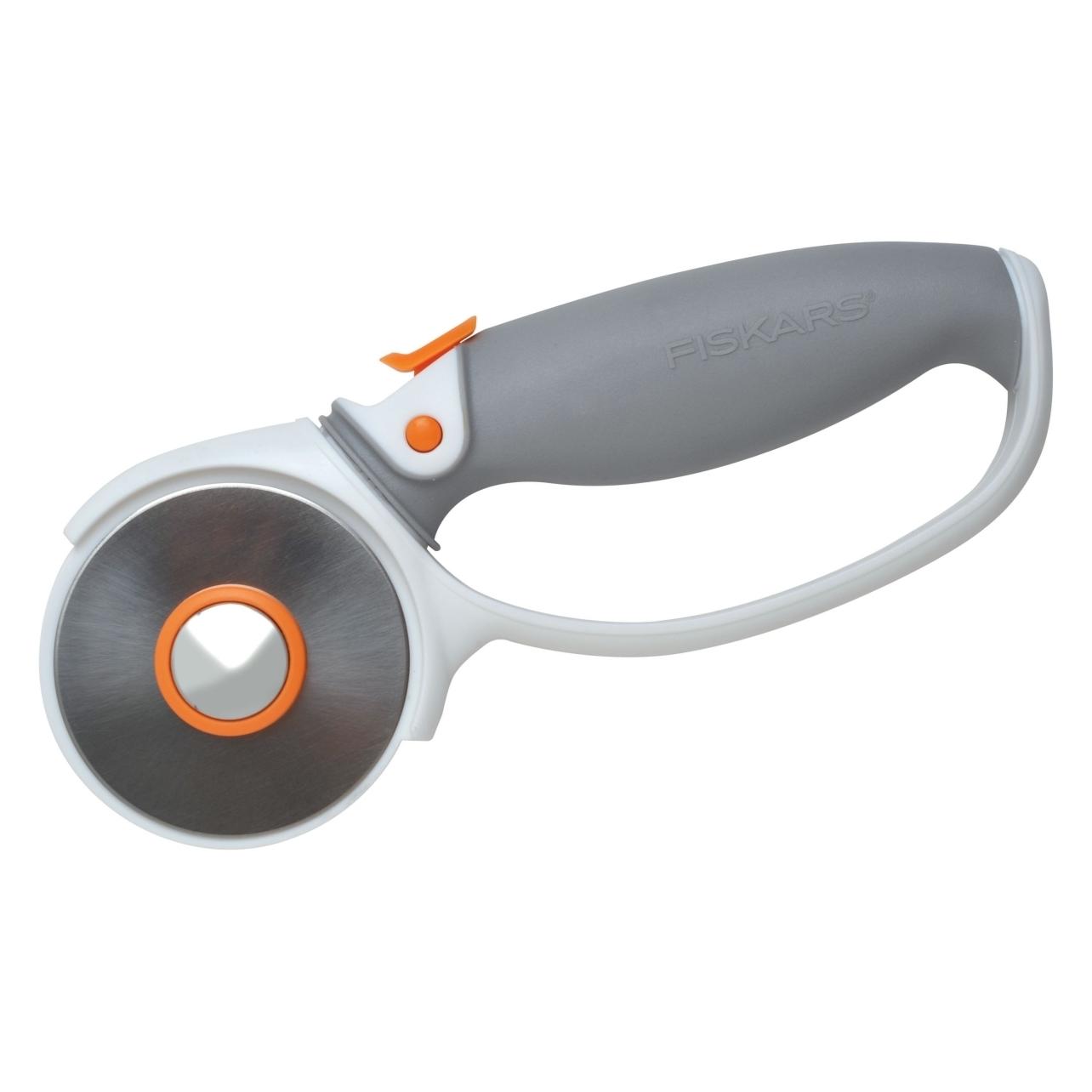 Fiskars Titan-Rollmesser, Ø 60 mm, Für Rechts- und Linkshänder, Orange/Weiss/Grau, 1004753 (Ersatzklinge) (FS1004753)