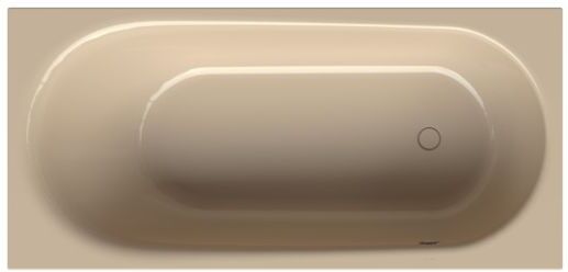 Bette BetteComodo Badewanne 1622-003 170x75x45cm, Überlauf vorne, Fußende rechts, bahamabeige