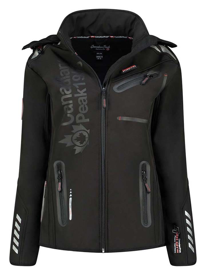 Canadian Peak Softshelljacke "Reinak" in Schwarz - XXL