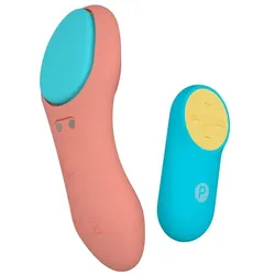 Party Color Toys, Vibrator, Höschenvibrator Mit Coral Usb-Steuerung