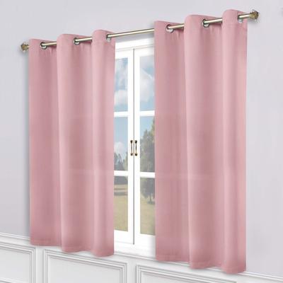 Superior Modern Solid Washable Room Darkening Curtains, Set of 2 Panels