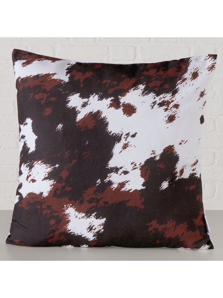 Boltze Kissen "Montana" in Braun/ Weiß - (L)45 x (B)45 cm - onesize
