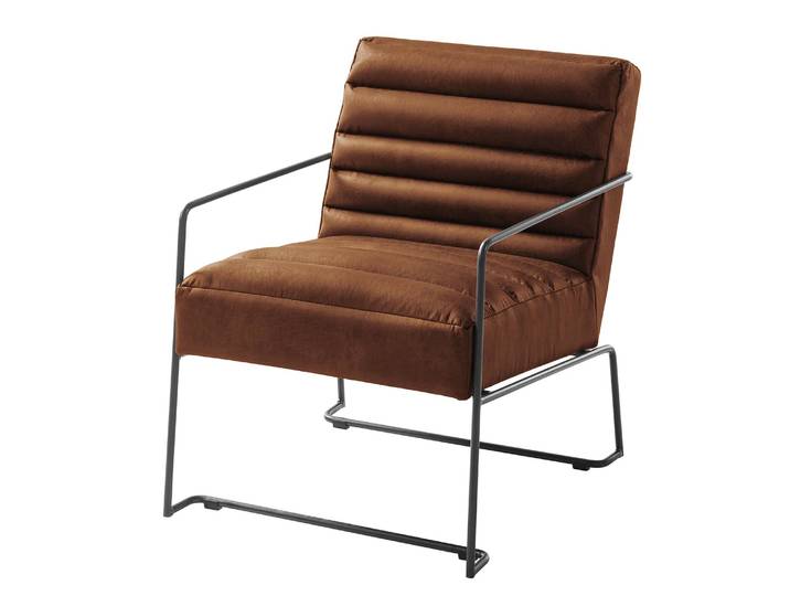 Fauteuil I Marron/Marron Tissu 63 x 71 x 78cm