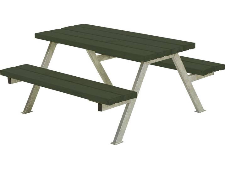 PLUS Kindersitzgruppe Plus Picknicktisch Kinder Alpha Stahl-Holz 118 x
