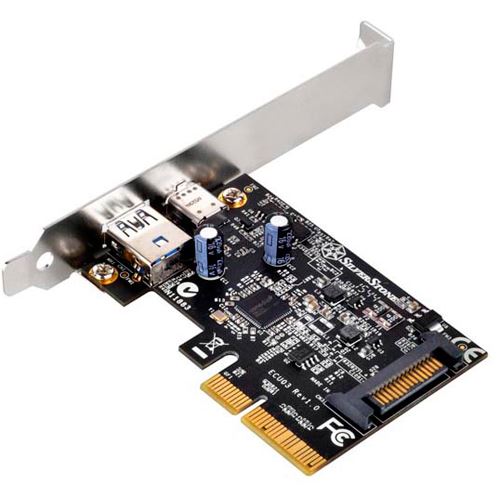 Silverstone SST-ECU03, 2Port USB3.1 Gen2 Karte - PCIe