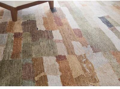 Grand Bazaar Stirling Machine Made Abstract Modern Area Rug