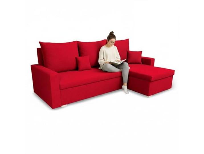 SENTO TRADE Ecksofa mit Schlaffunktion Mondo (Rot (Himberton))