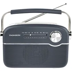 Thomson Retro Bluetooth Radio w/ Solar Charging - Grey (DAB+, FM, Bluetooth), Radio, Grau