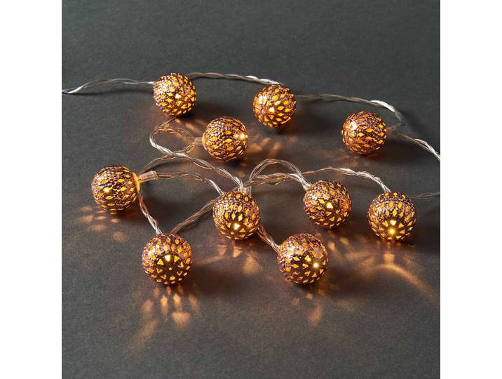 LED-Lichterkette ORIENTAL LIGHTS 3 x 3 x 120cm Braun/Braun