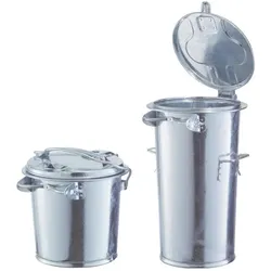 Renner System-Mülleimer, Abfalleimer, Silber